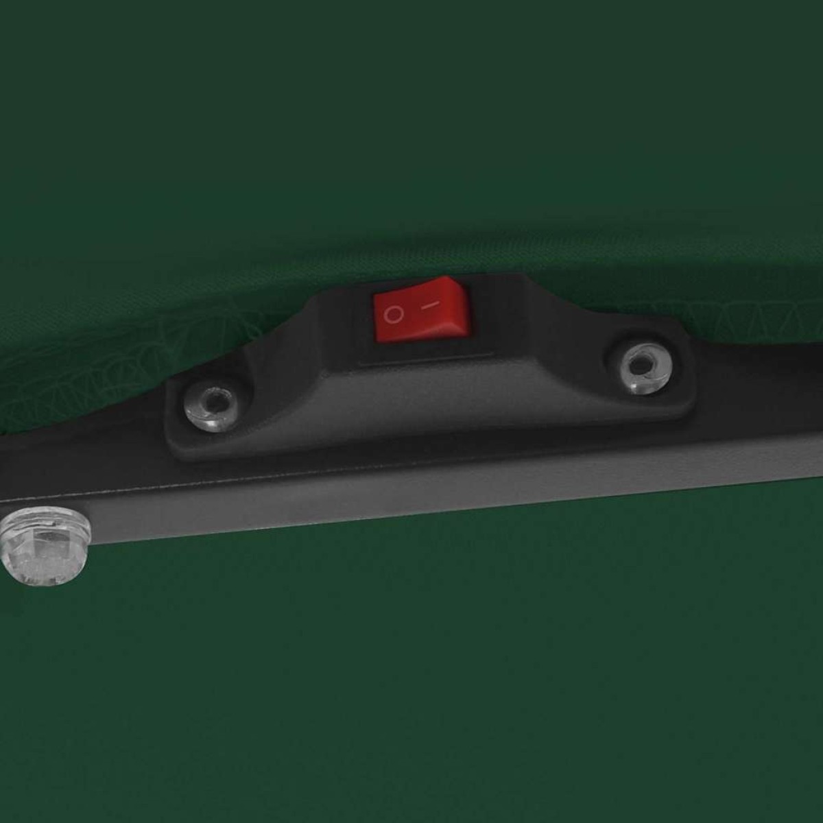 vidaXL Ομπρέλα Κήπου με φώτα λωρίδας LED Πράσινο 295 x 295 x 245 εκ