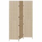 vidaXL Διαχωριστικό Δωματίου Μπεζ 147 x 180 cm συνθετικό ρατάν
