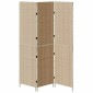 vidaXL Διαχωριστικό Δωματίου Μπεζ 147 x 180 cm συνθετικό ρατάν