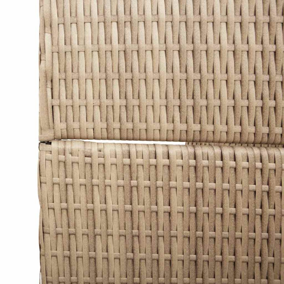 vidaXL Διαχωριστικό Δωματίου Μπεζ 147 x 180 cm συνθετικό ρατάν