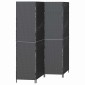 vidaXL Διαχωριστικό Δωματίου Μαύρο 195 x 180 εκ. συνθετικό ρατάν