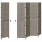 vidaXL Διαχωριστικό Δωματίου Γκρι 195 x 180 εκ. συνθετικό ρατάν