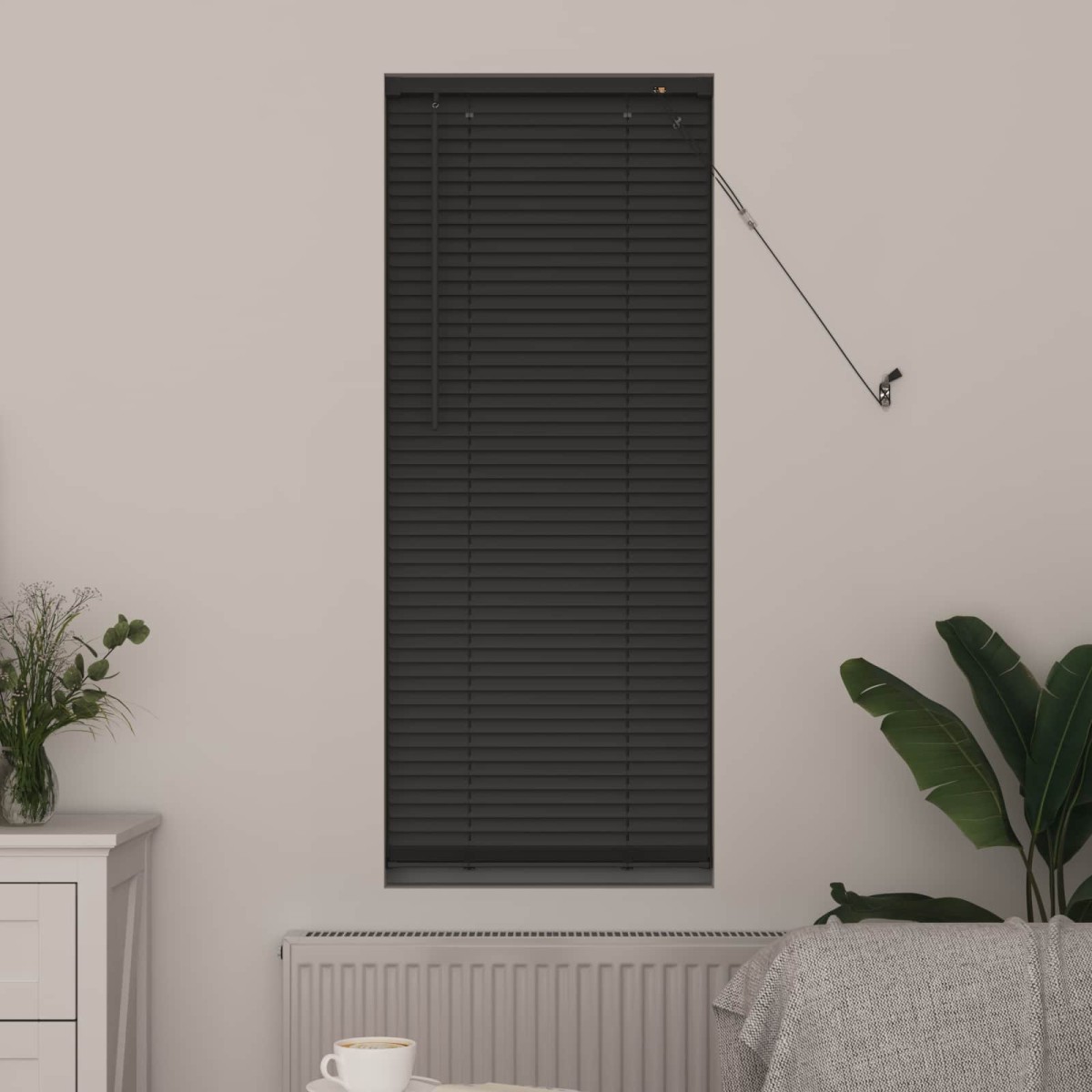 vidaXL Βενετσιάνικη Σκίαση Ασημί Γκρι 150 x 50 cm 25 mm PVC