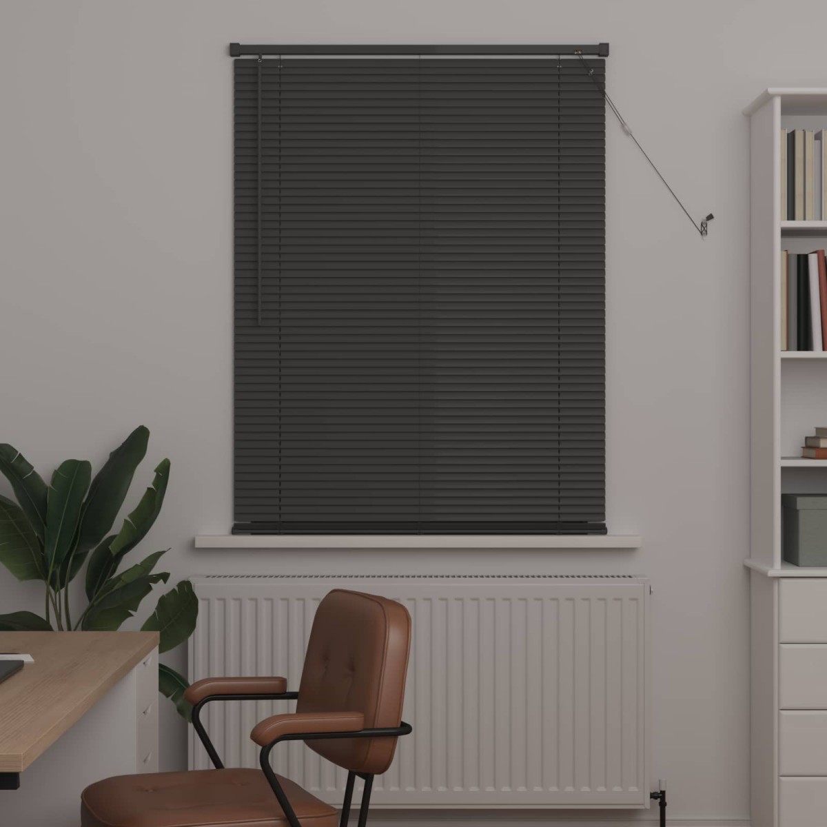 vidaXL Βενετσιάνικη Σκίαση Ασημί Γκρι 150 x 80 cm 25 mm PVC