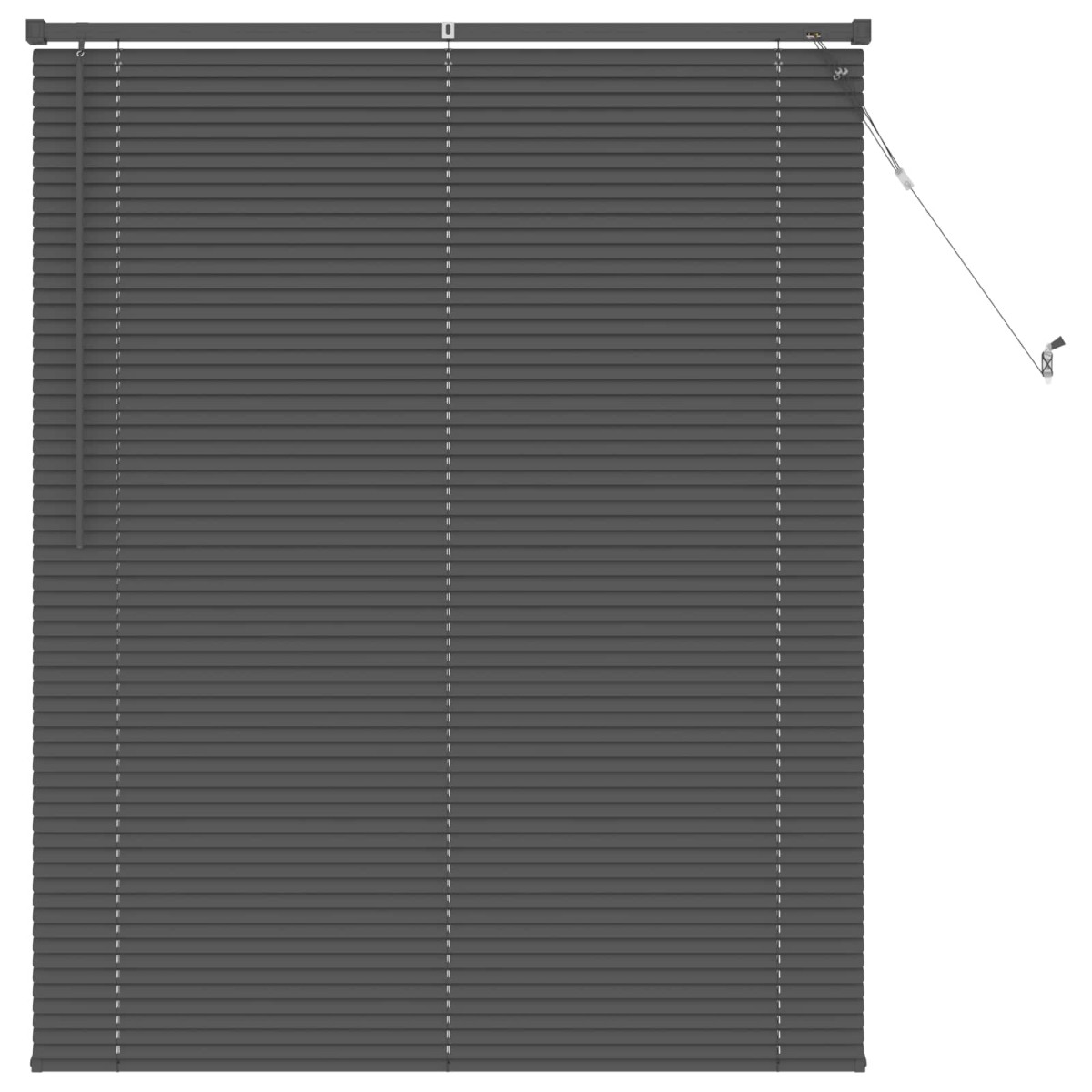 vidaXL Βενετσιάνικη Σκίαση Ασημί Γκρι 150 x 120 cm 25 mm PVC
