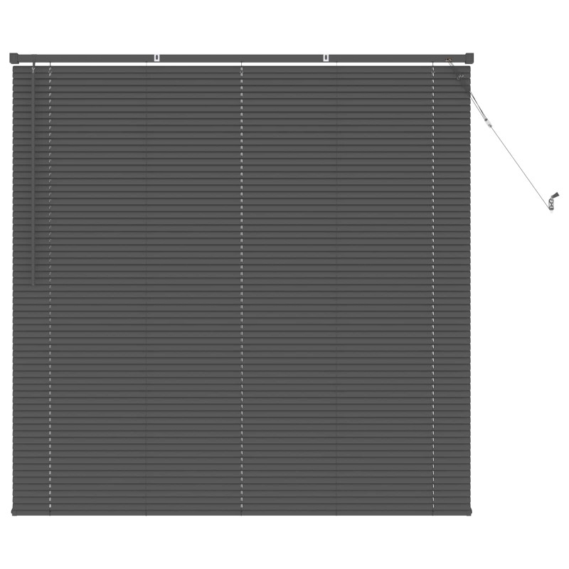 vidaXL Βενετσιάνικη Σκίαση Ασημί Γκρι 150 x 130 εκ 25 mm PVC