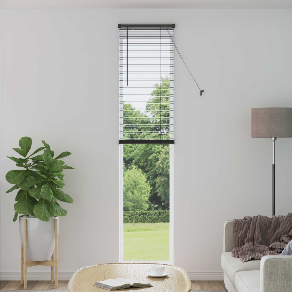 vidaXL Βενετσιάνικη Σκίαση Ασημί Γκρι 213 x 50 εκ 25 mm PVC