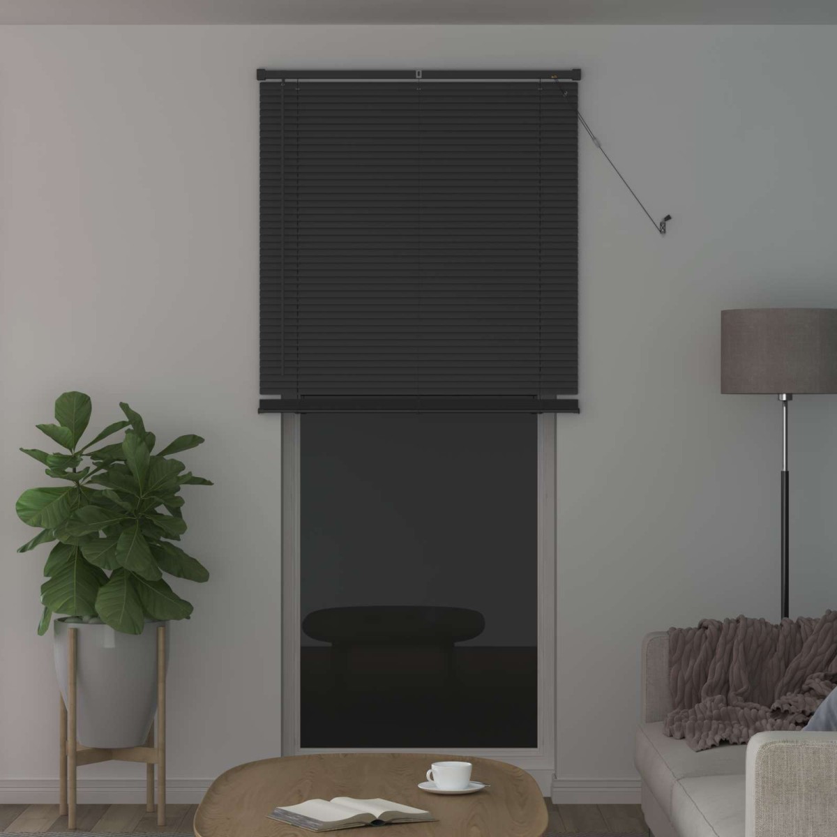 vidaXL Βενετσιάνικη Σκίαση Ασημί Γκρι 213 x 80 εκ 25 mm PVC