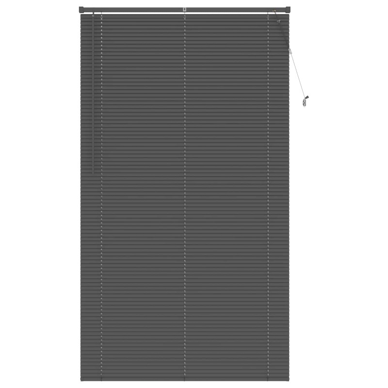 vidaXL Βενετσιάνικη Σκίαση Ασημί Γκρι 213 x 120 εκ 25 mm PVC