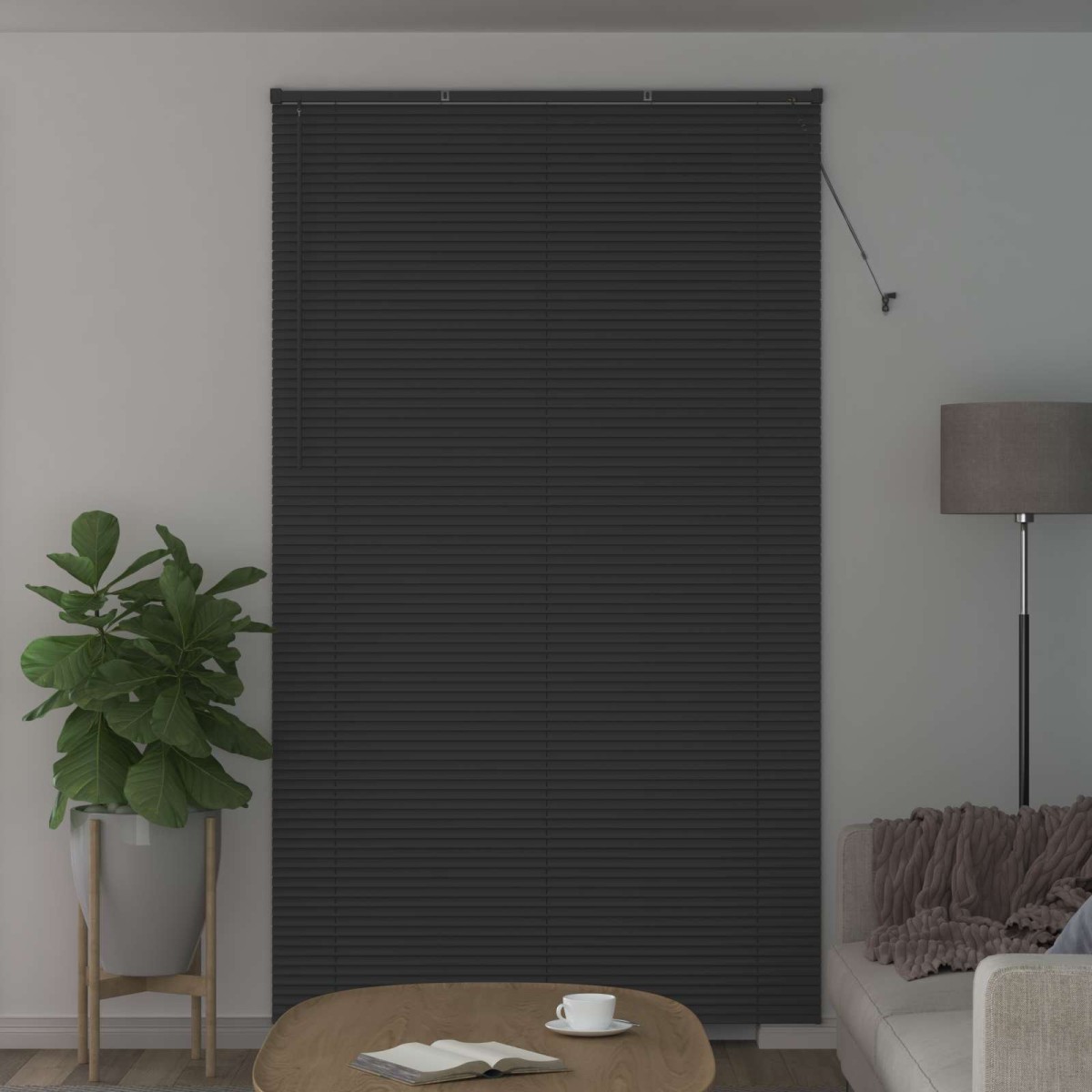vidaXL Βενετσιάνικη Σκίαση Ασημί Γκρι 213 x 130 εκ 25 mm PVC