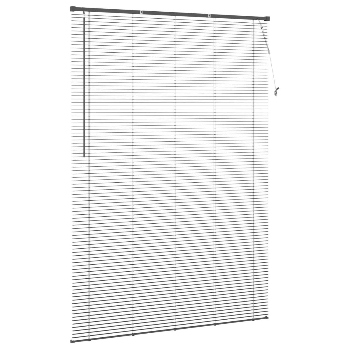 vidaXL Βενετσιάνικη Σκίαση Ασημί Γκρι 213 x 140 εκ 25 mm PVC