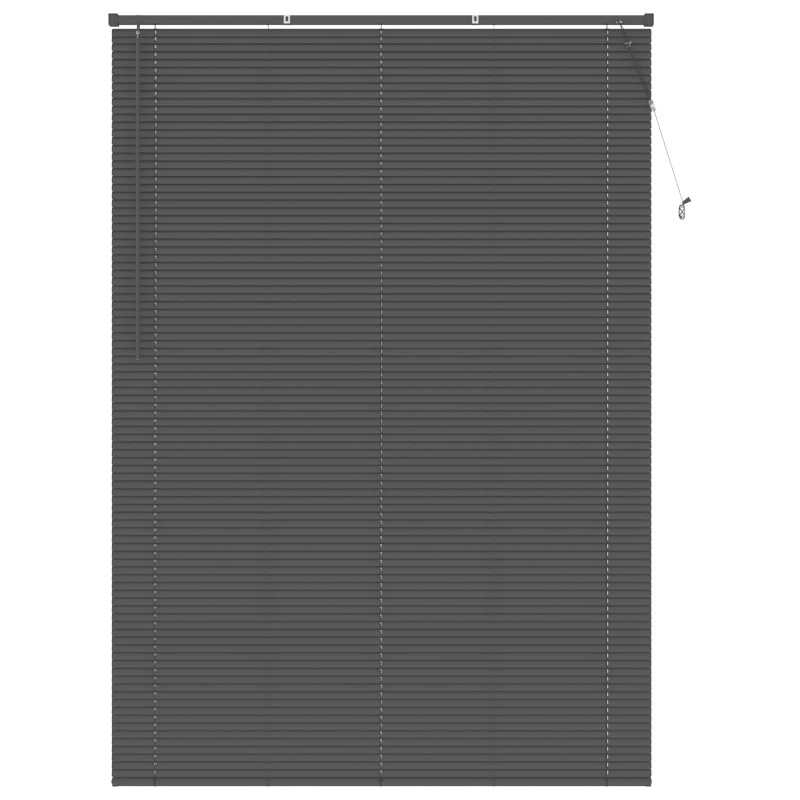 vidaXL Βενετσιάνικη Σκίαση Ασημί Γκρι 213 x 150 εκ 25 mm PVC