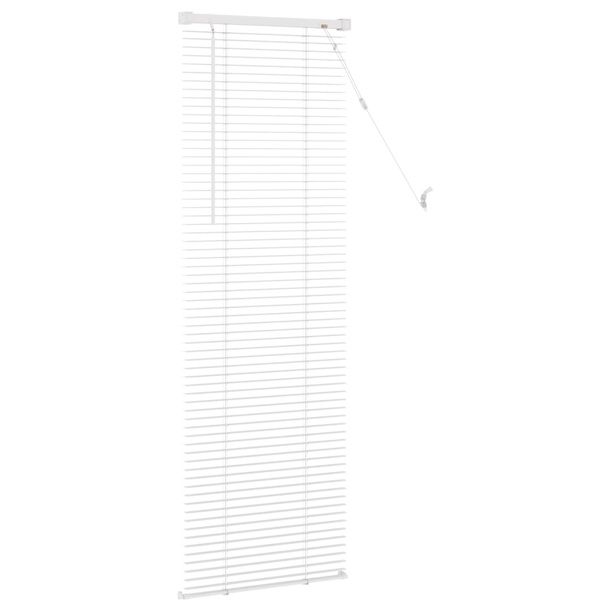 vidaXL Βενετσιάνικη Σκίαση Λευκός 150 x 40 εκ 25 mm PVC