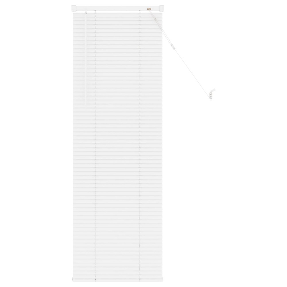 vidaXL Βενετσιάνικη Σκίαση Λευκός 150 x 50 cm 25 mm PVC