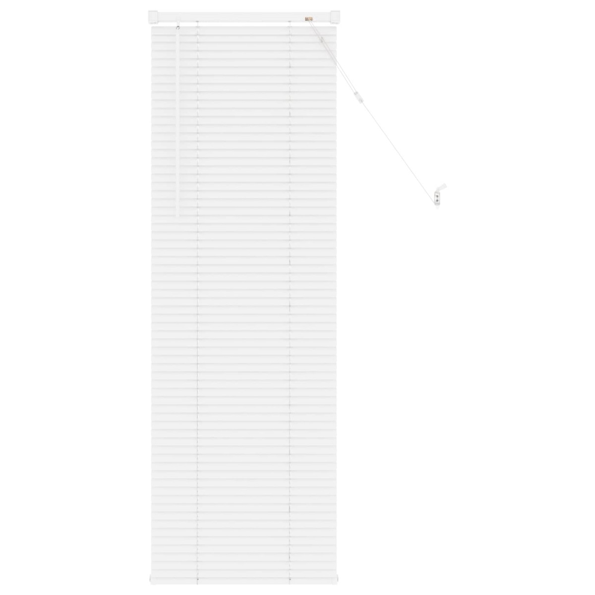 vidaXL Βενετσιάνικη Σκίαση Λευκός 150 x 50 cm 25 mm PVC