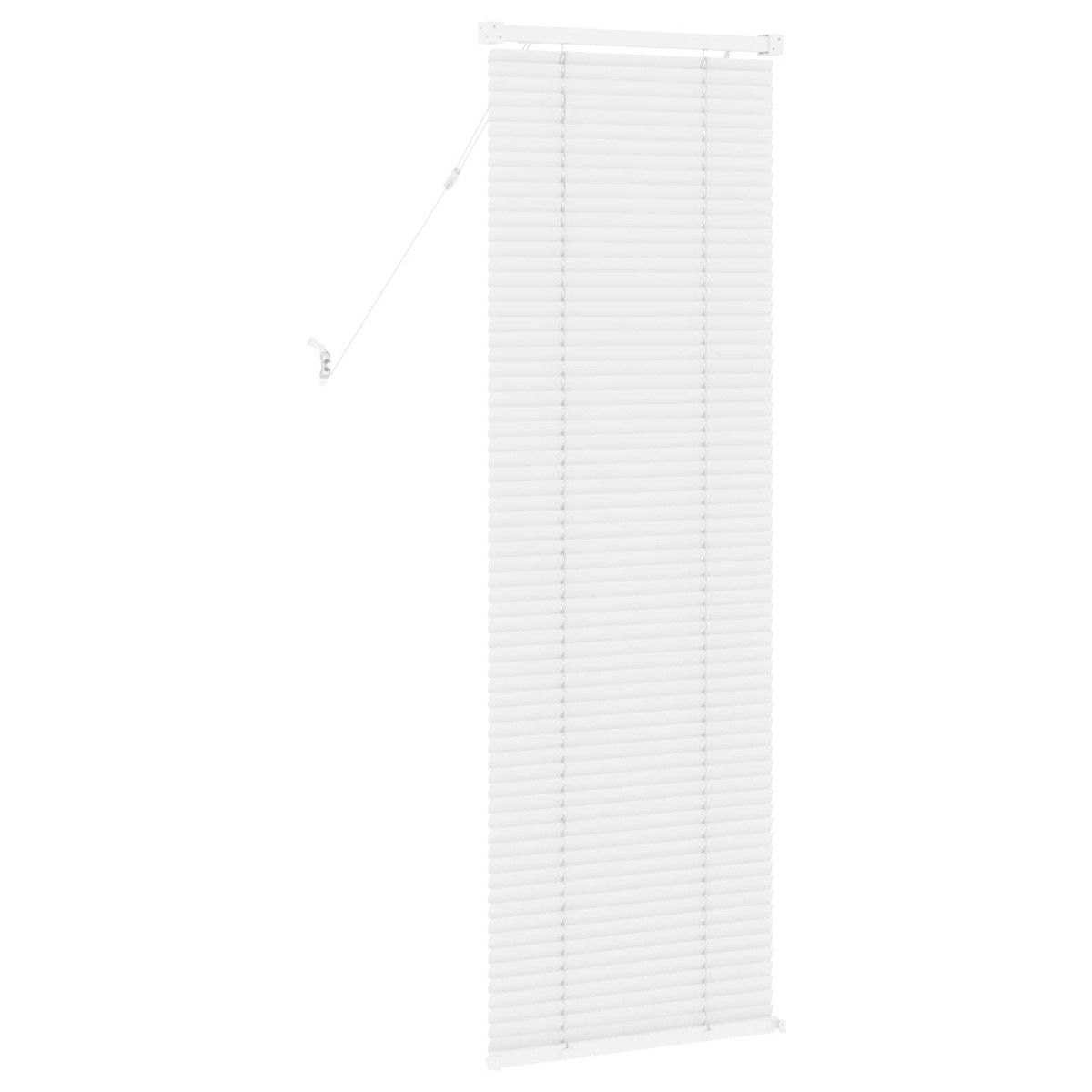 vidaXL Βενετσιάνικη Σκίαση Λευκός 150 x 50 cm 25 mm PVC