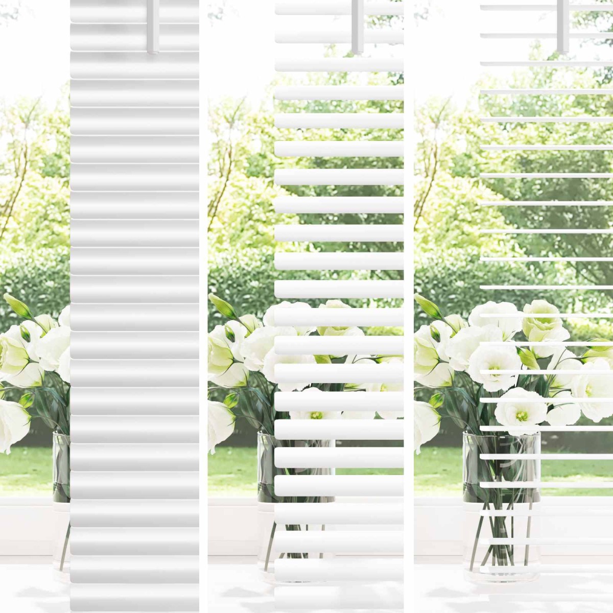 vidaXL Βενετσιάνικη Σκίαση Λευκός 150 x 70 cm 25 mm PVC