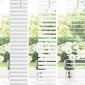vidaXL Βενετσιάνικη Σκίαση Λευκός 150 x 70 cm 25 mm PVC