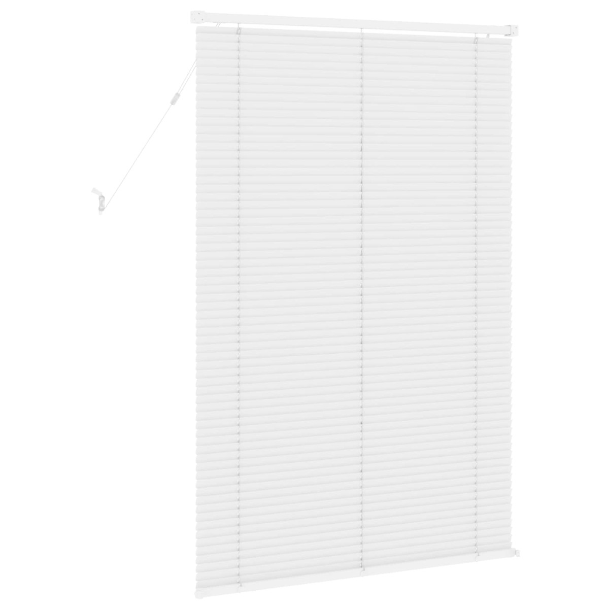 vidaXL Βενετσιάνικη Σκίαση Λευκός 150 x 70 cm 25 mm PVC