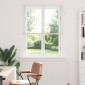 vidaXL Βενετσιάνικη Σκίαση Λευκός 150 x 70 cm 25 mm PVC