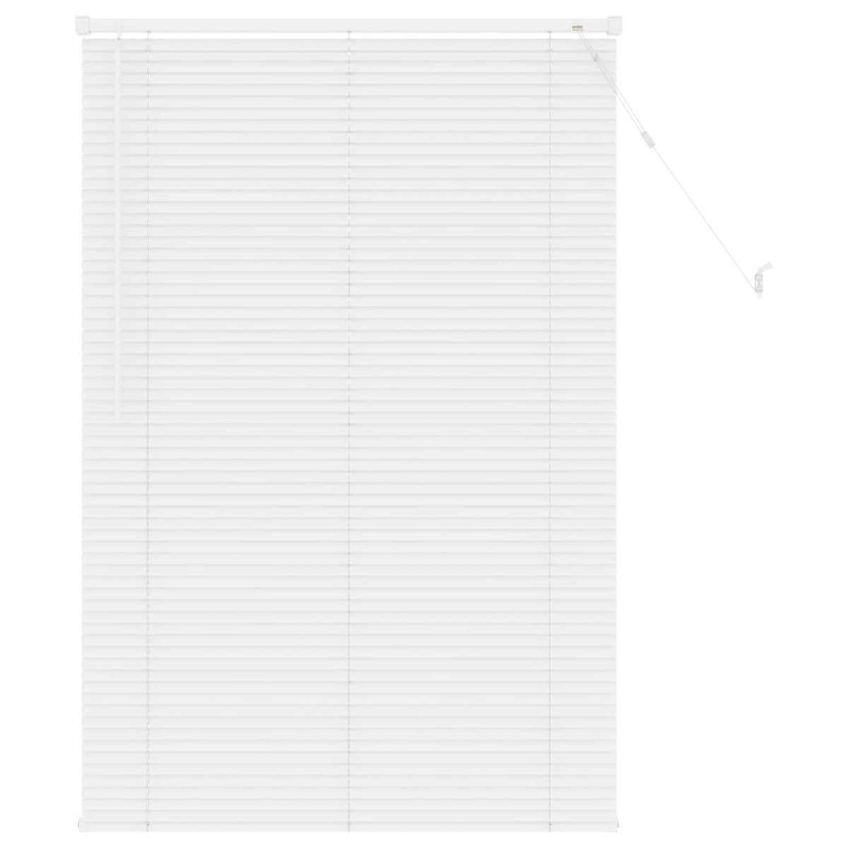 vidaXL Βενετσιάνικη Σκίαση Λευκός 150 x 80 cm 25 mm PVC