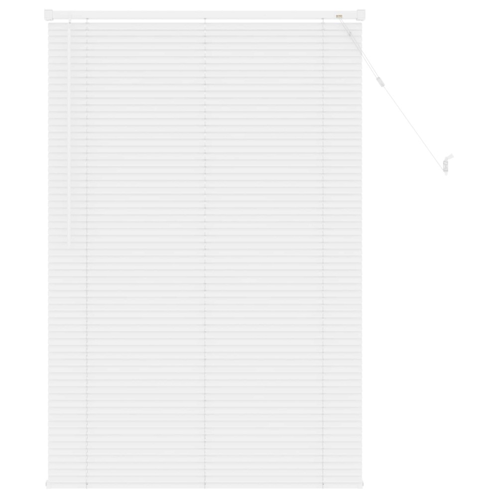 vidaXL Βενετσιάνικη Σκίαση Λευκός 150 x 90 cm 25 mm PVC