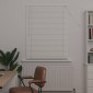 vidaXL Βενετσιάνικη Σκίαση Λευκός 150 x 90 cm 25 mm PVC