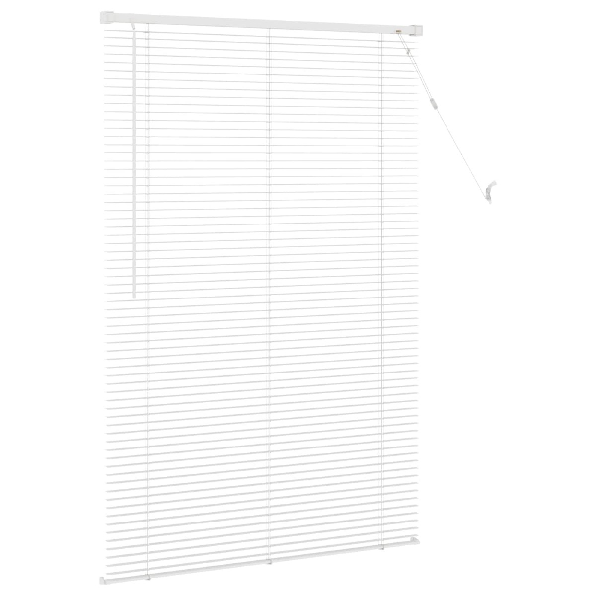 vidaXL Βενετσιάνικη Σκίαση Λευκός 150 x 100 cm 25 mm PVC