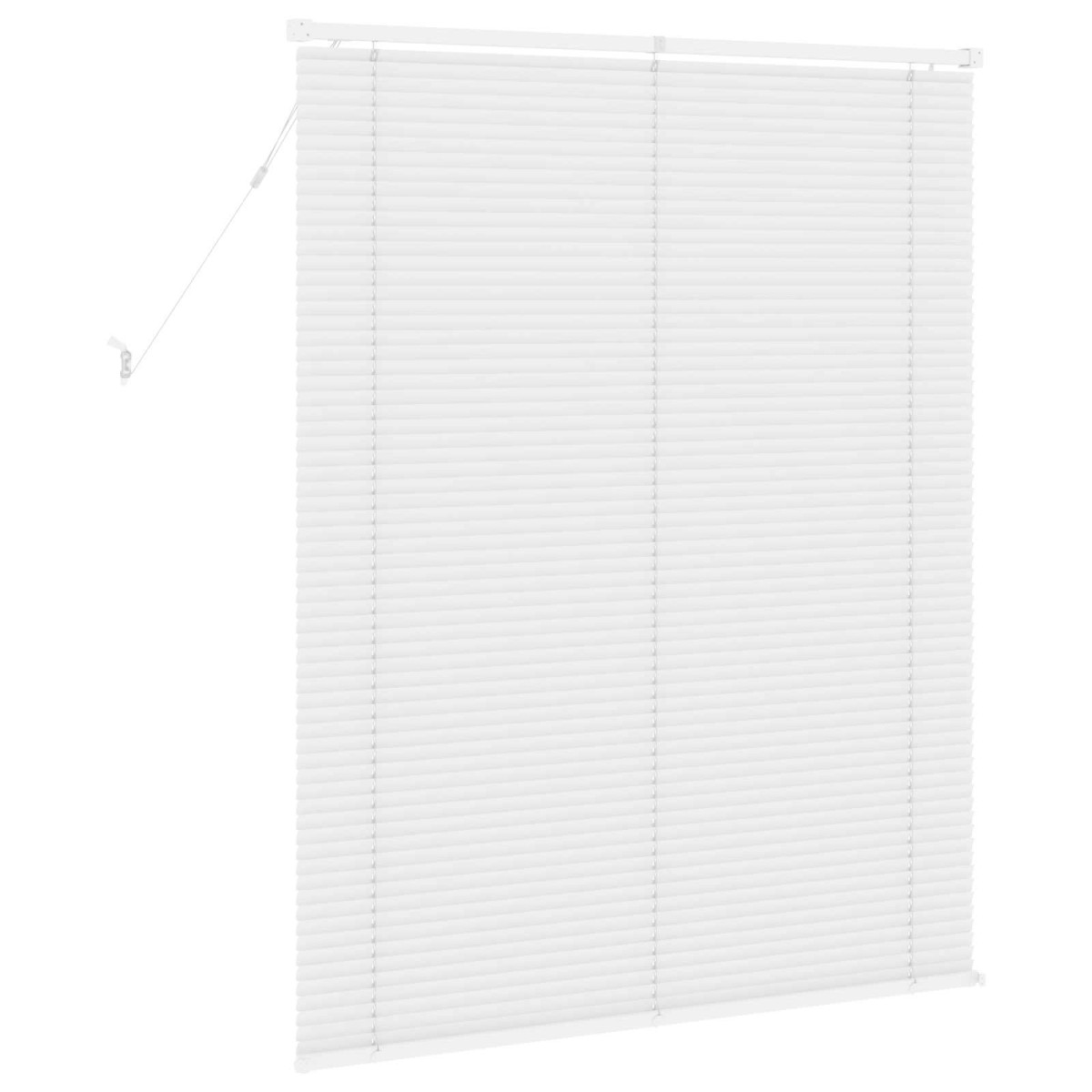 vidaXL Βενετσιάνικη Σκίαση Λευκός 150 x 110 εκ 25 mm PVC