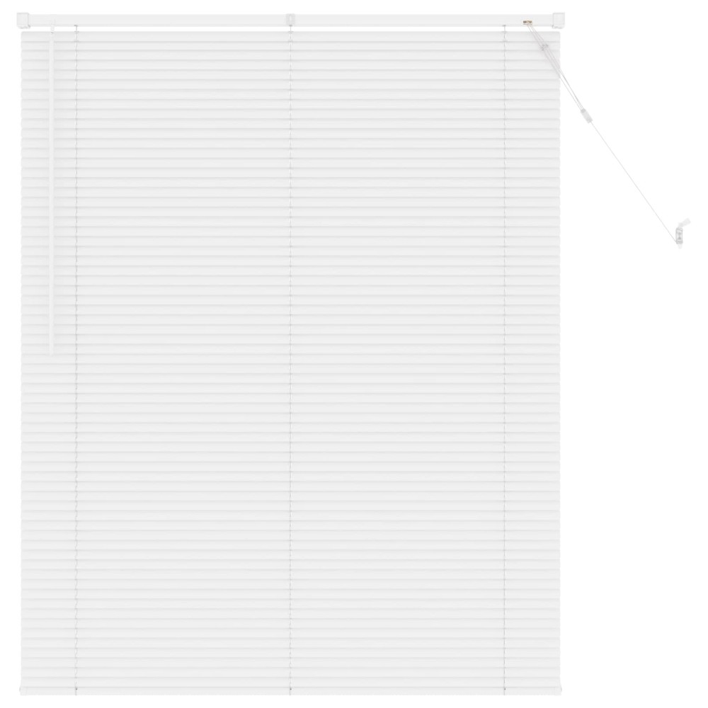 vidaXL Βενετσιάνικη Σκίαση Λευκός 150 x 120 cm 25 mm PVC