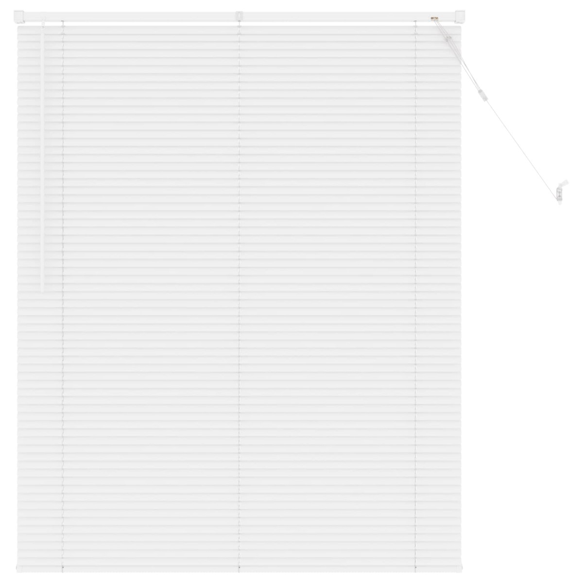 vidaXL Βενετσιάνικη Σκίαση Λευκός 150 x 120 cm 25 mm PVC