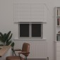 vidaXL Βενετσιάνικη Σκίαση Λευκός 150 x 120 cm 25 mm PVC