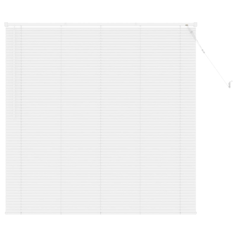 vidaXL Βενετσιάνικη Σκίαση Λευκός 150 x 130 εκ 25 mm PVC