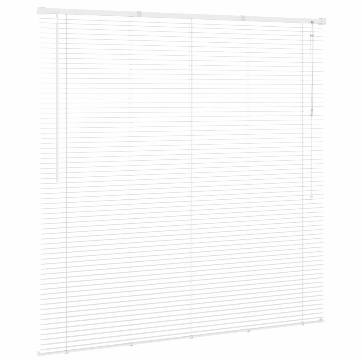 vidaXL Βενετσιάνικη Σκίαση Λευκός 150 x 130 εκ 25 mm PVC