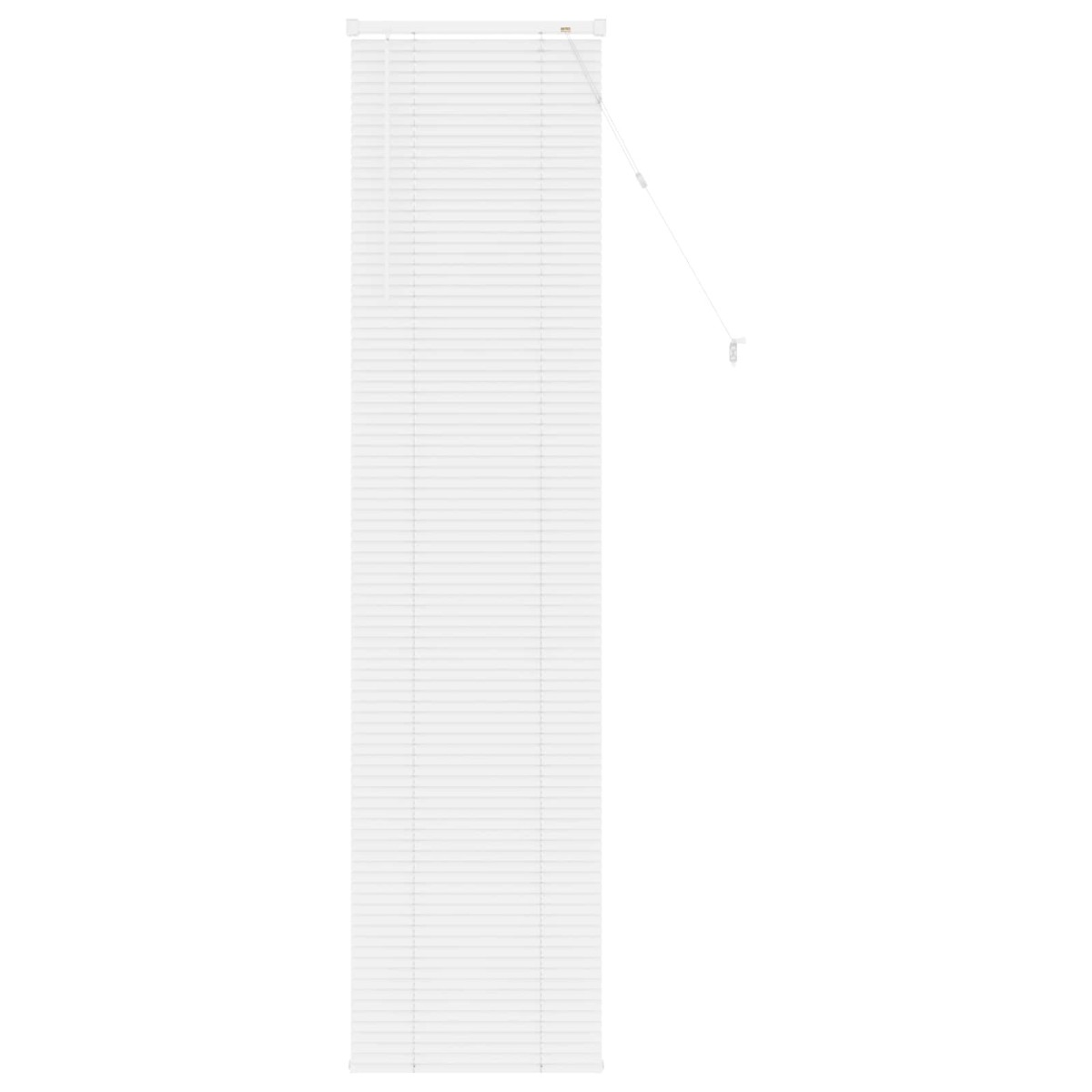 vidaXL Βενετσιάνικη Σκίαση Λευκός 213 x 40 εκ 25 mm PVC