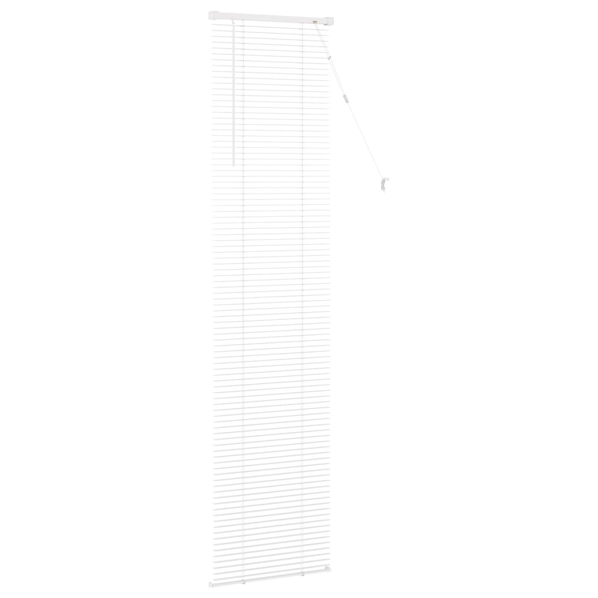 vidaXL Βενετσιάνικη Σκίαση Λευκός 213 x 50 εκ 25 mm PVC