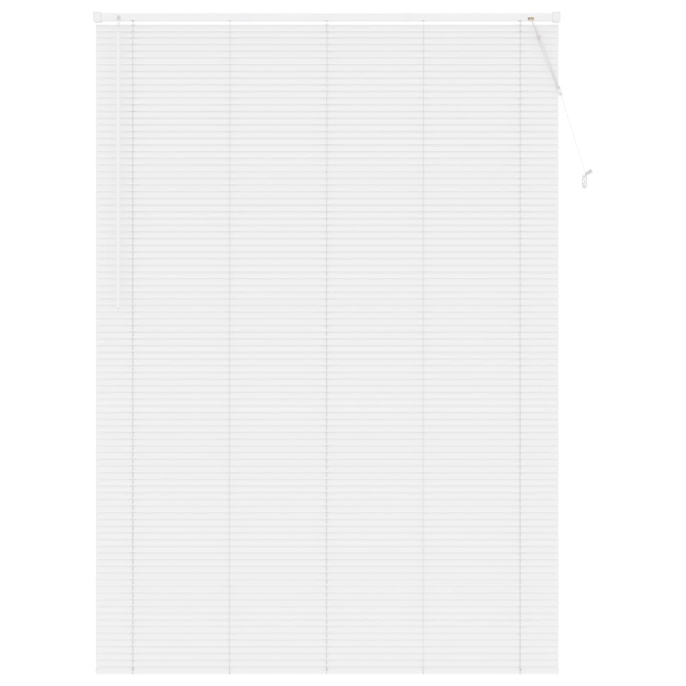 vidaXL Βενετσιάνικη Σκίαση Λευκός 213 x 130 εκ 25 mm PVC