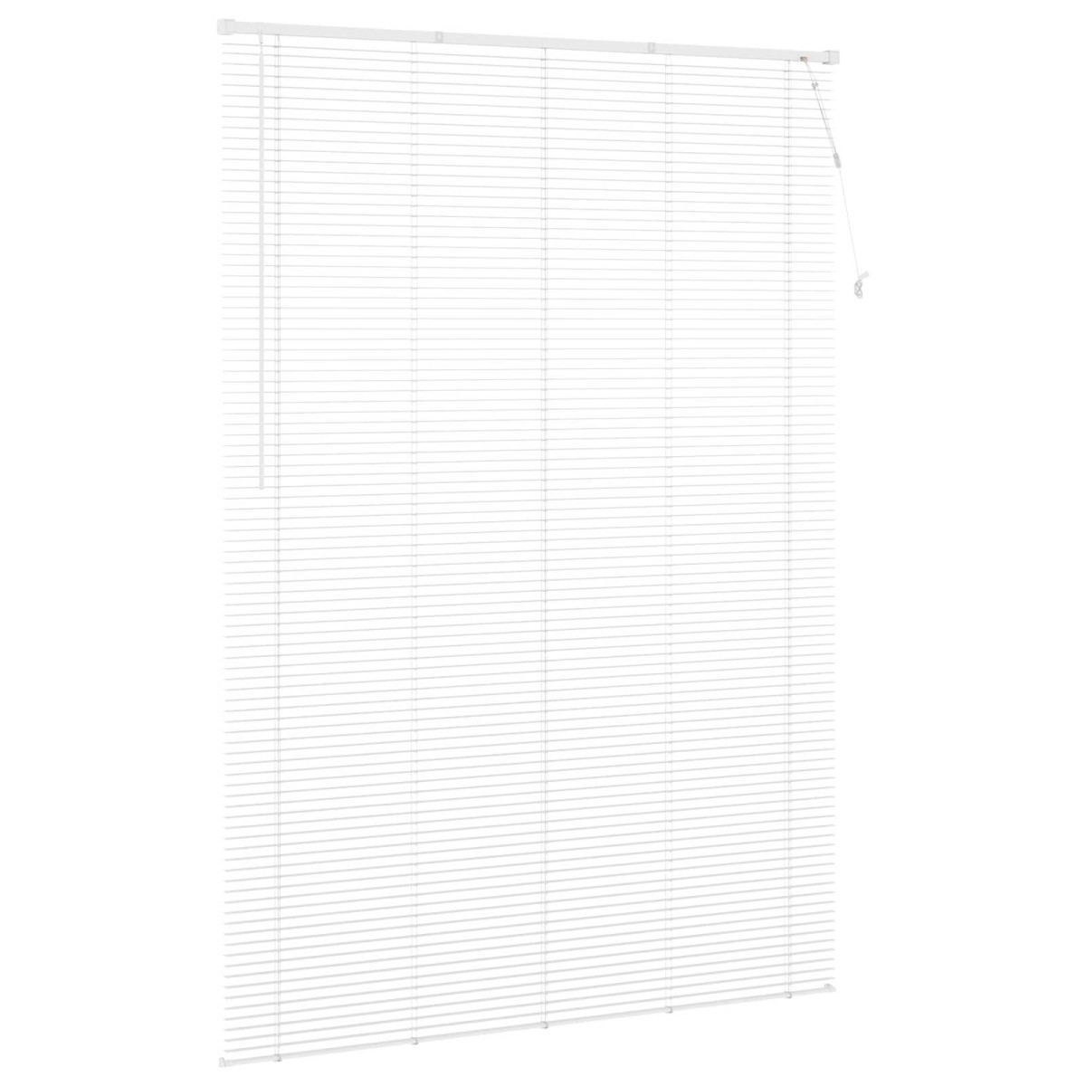 vidaXL Βενετσιάνικη Σκίαση Λευκός 213 x 150 εκ 25 mm PVC