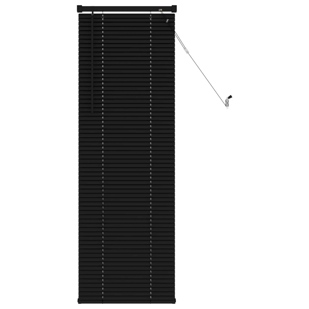 vidaXL Βενετσιάνικη Σκίαση Μαύρο 150 x 40 εκ 25 mm PVC