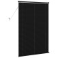 vidaXL Βενετσιάνικη Σκίαση Μαύρο 150 x 90 cm 25 mm PVC