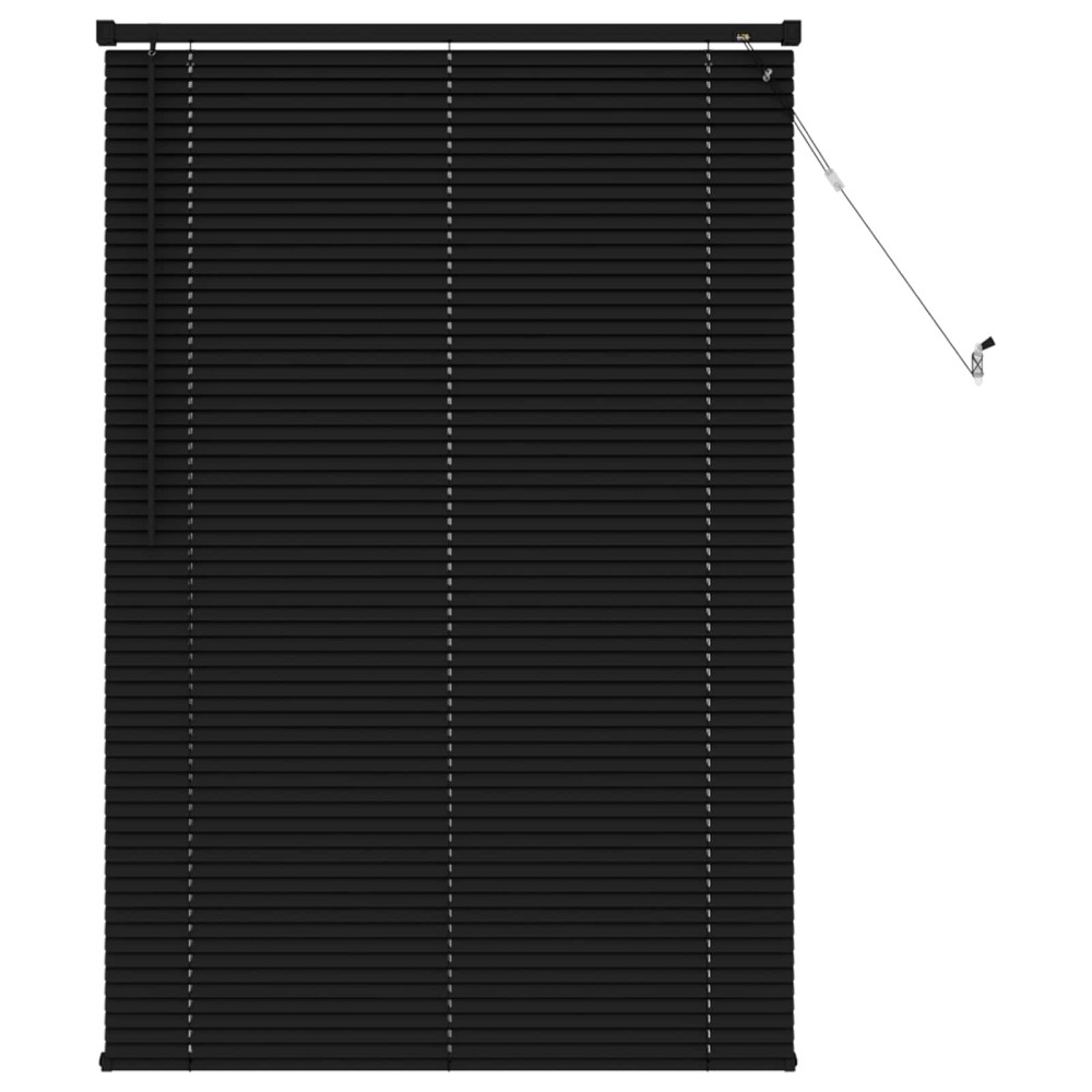 vidaXL Βενετσιάνικη Σκίαση Μαύρο 150 x 100 cm 25 mm PVC