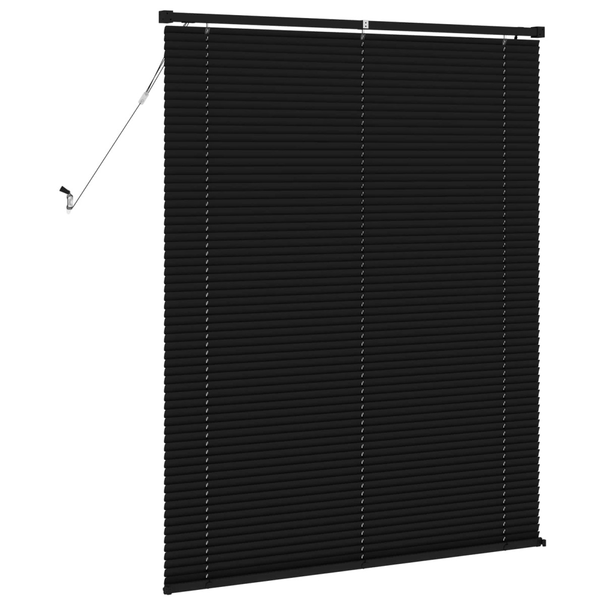 vidaXL Βενετσιάνικη Σκίαση Μαύρο 150 x 120 cm 25 mm PVC