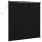 vidaXL Βενετσιάνικη Σκίαση Μαύρο 150 x 130 εκ 25 mm PVC