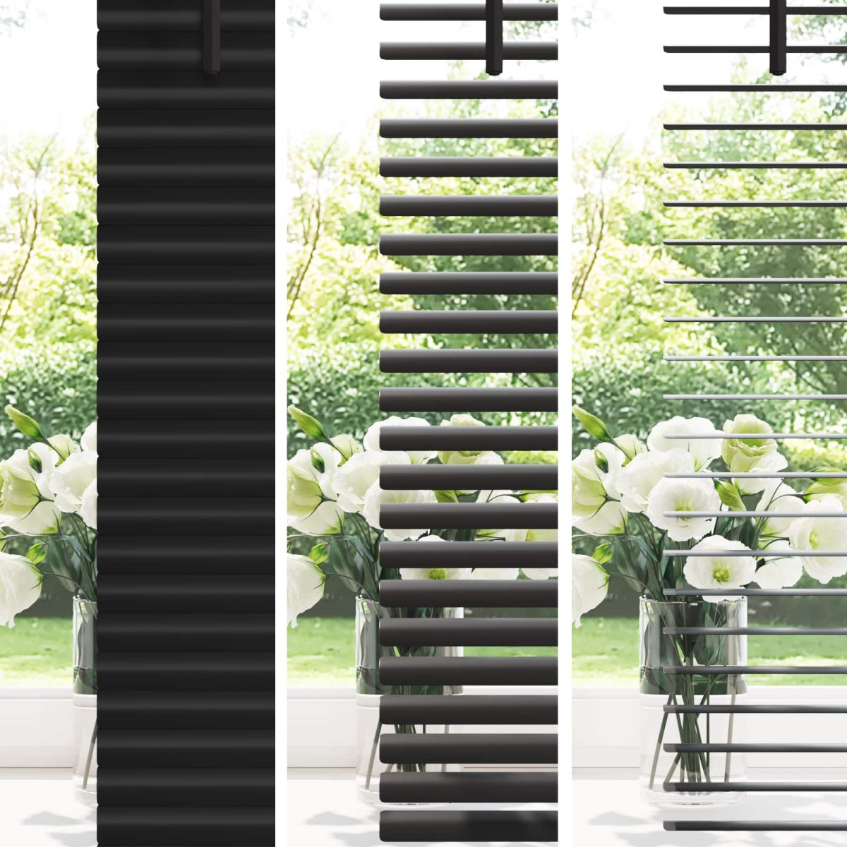 vidaXL Βενετσιάνικη Σκίαση Μαύρο 213 x 100 εκ 25 mm PVC