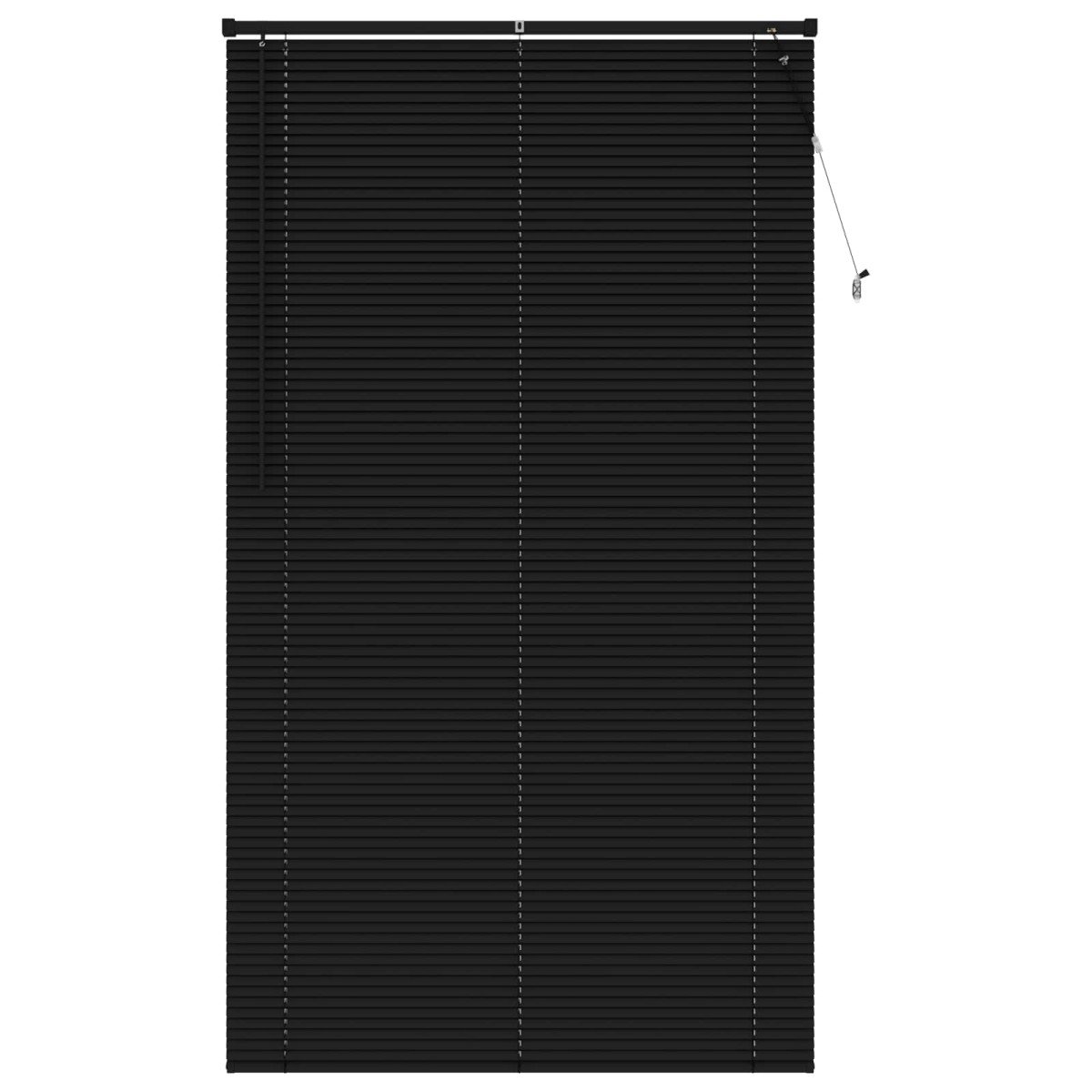 vidaXL Βενετσιάνικη Σκίαση Μαύρο 213 x 110 εκ 25 mm PVC