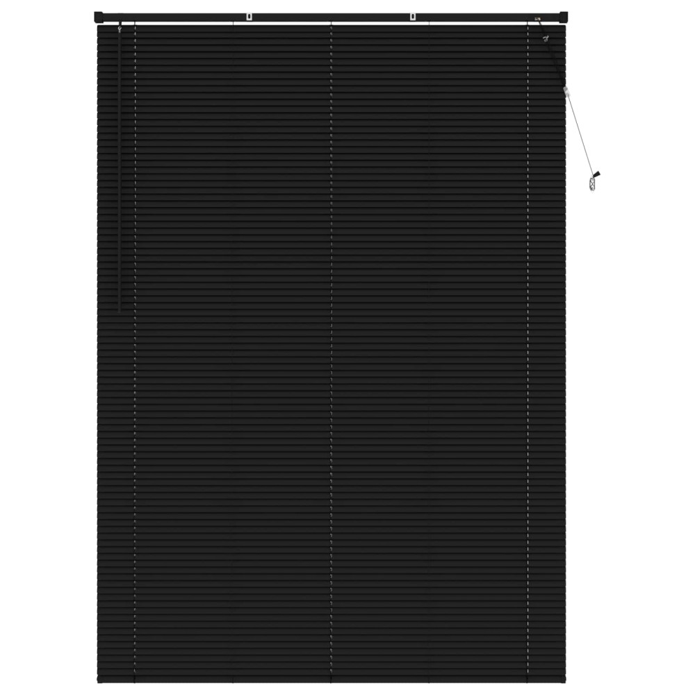 vidaXL Βενετσιάνικη Σκίαση Μαύρο 213 x 150 εκ 25 mm PVC