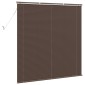 vidaXL Βενετσιάνικη Σκίαση Σκούρο Καφέ 160 x 150 cm 25 mm PVC