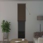 vidaXL Βενετσιάνικη Σκίαση Σκούρο Καφέ με Σχέδιο 213 x 60 εκ 25 mm PVC