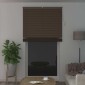 vidaXL Βενετσιάνικη Σκίαση Σκούρο Καφέ με Σχέδιο 213 x 110 εκ 25 mm