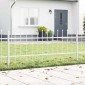 vidaXL Φράχτης Κήπου WOERDEN 1,7 x 0,6 μ Ατσάλι με Πούδρα Λευκό